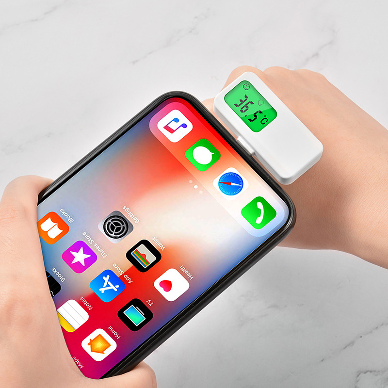 USB便携自动红外手机测温仪 智能手机测温宝 非接触式手机温度计