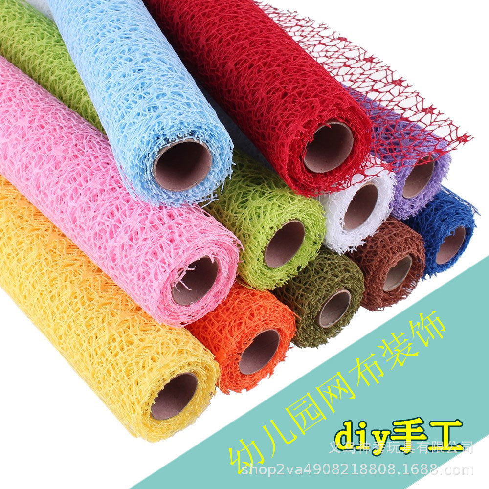 Decorativo DIY malla jacquard red pared de fondo ambiente diseño circular aire colgando decoración esquina partición