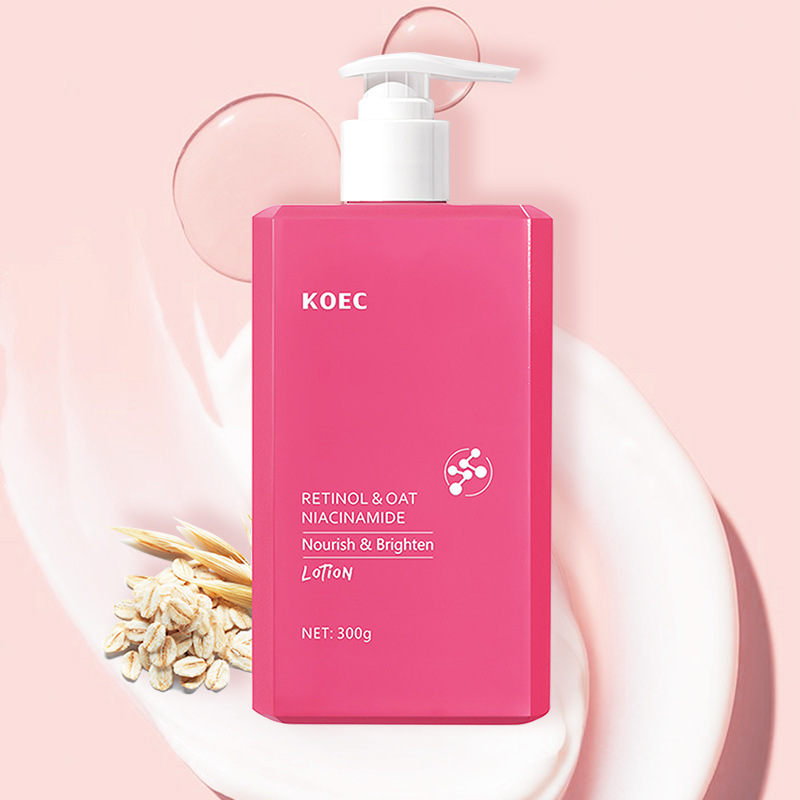 KOEC macaron retinol body lotion 300g nourishing brightening whole body moisturizing long-lasting moisturizing cream cross-border exclusive