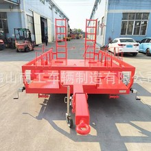 4.8吨消防车用工具拖车 无动力牵引ATV拖车工业全挂车