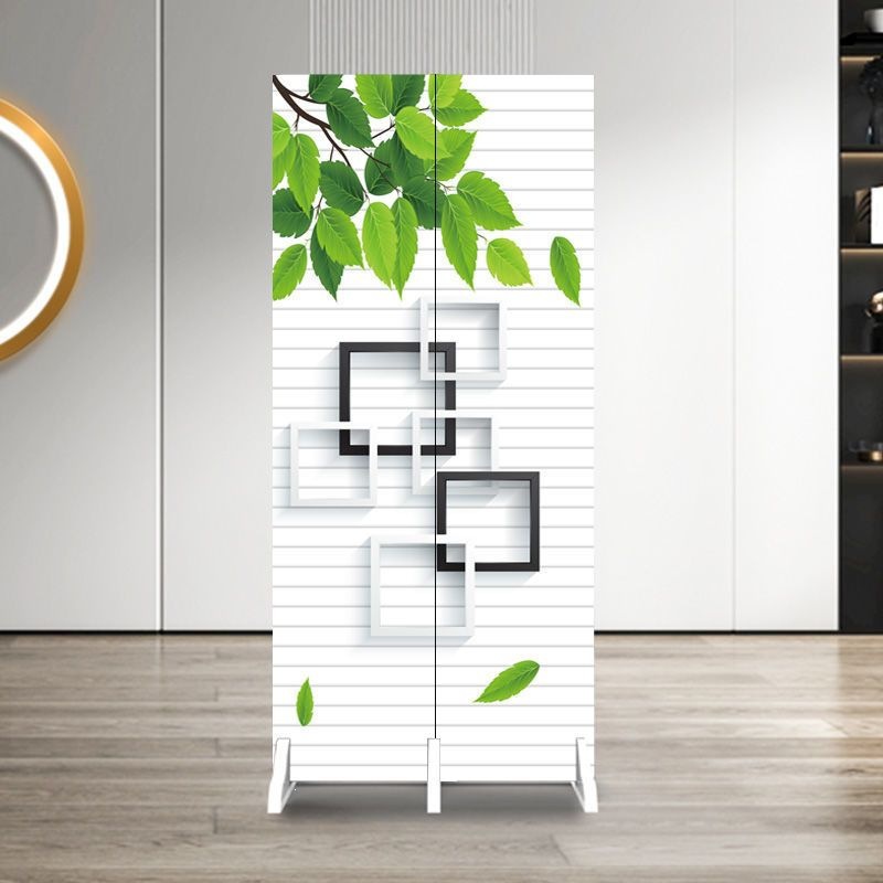 Simple Folding Screen for Living Room, Blocking View of Entrance and Bedroom, Movable Partition for Living Room, Office, and Entryway