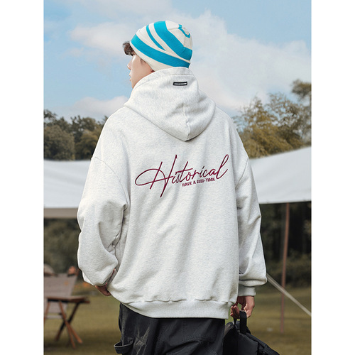 400G Heavyweight American Embroidery Hooded Sweatshirt for Men and Women - Spring New Trend Brand Quality Couple Hoodies Loose Jacket