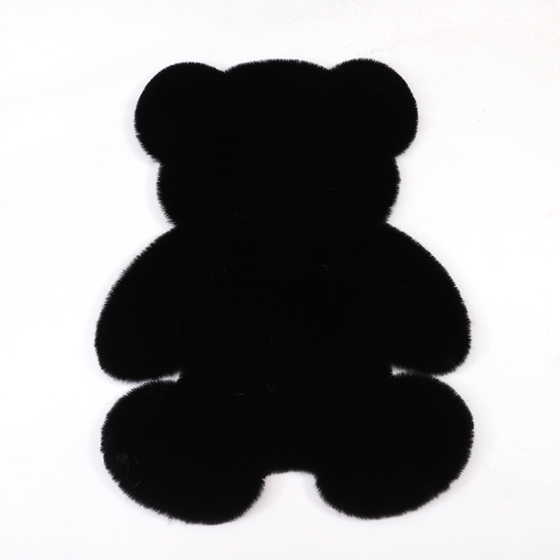 Alfombra de piel sintética de conejo de Amazon, diseño de dibujos animados, para sofá, dormitorio, mesita de noche, ventana, habitación infantil, alfombra de suelo de peluche, bonita y divertida image 10