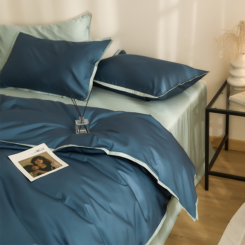 Elegant Bedding Set In Pure Cotton Nordic Style Four Piece Bed Set_voghion.com