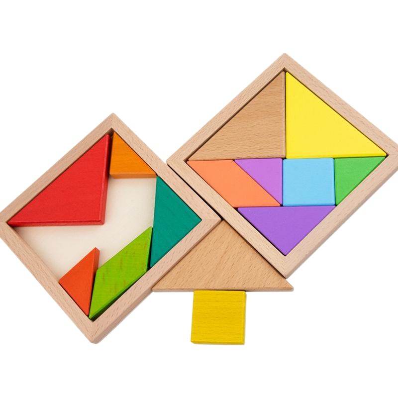 Transfronterizo de Madera Juguetes de educación temprana para niños colorido rompecabezas de madera rompecabezas Rompecabezas de inteligencia para el desarrollo de materiales didácticos