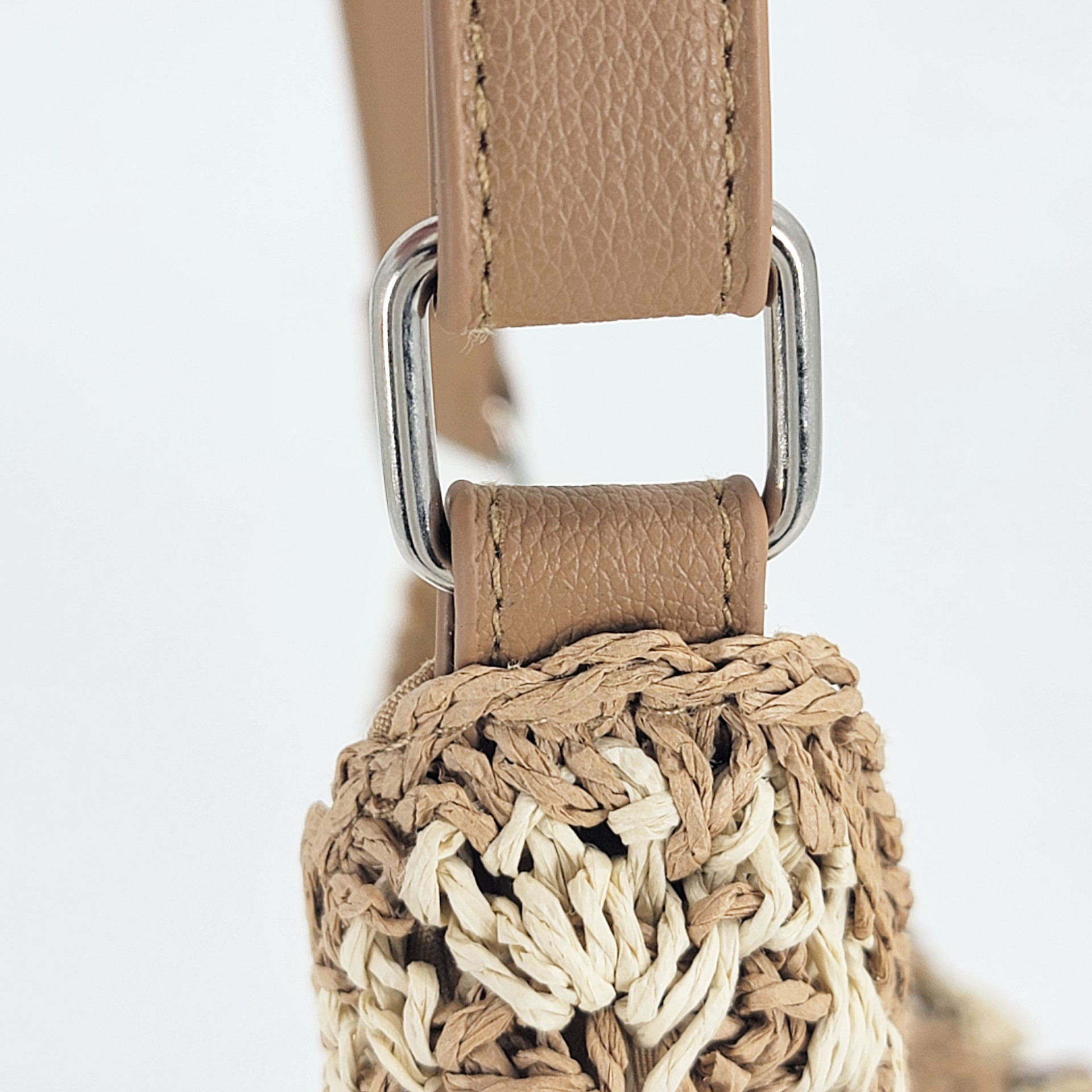V-Shape Straw Tote Bag