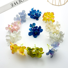 仿真5叉绣球花串 diy发簪头饰配件花球礼盒装饰假花摄影道具摆件