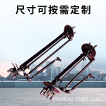 批发电动四轮车配件前桥总成盘式碟刹三轮平板车油刹一体前桥总成