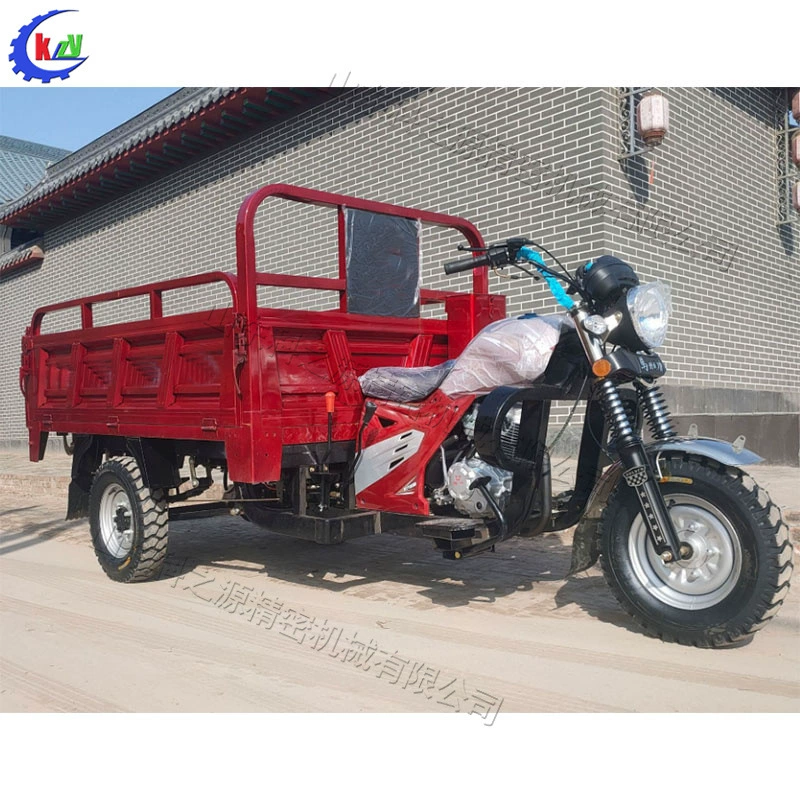 Домашний бензиновый мотоцикл трехколесный горный грузовой Сельскохозяйственный самосвал с воздушным охлаждением, трехколесный Транспортер С Воздушным Охлаждением