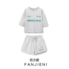 ZR対外貿易卸売り欧米風女装新型ファッション印字ベルベット長袖快適丸首ガーディアン3253806