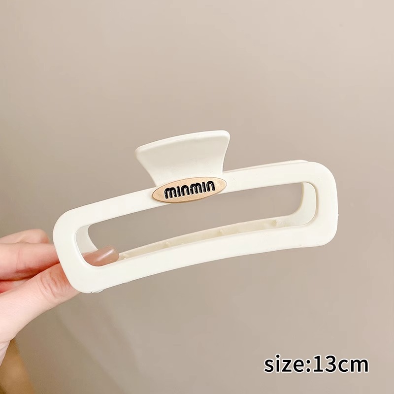 Zhao Lusi mismo estilo de clip de agarre de lazo femenino 2025 nuevo clip de tiburón grande de alta gama en la parte posterior de la cabeza horquilla