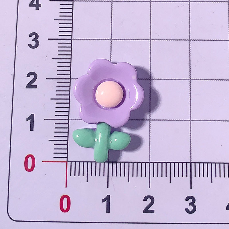 Girasoles brillantes flores de sol tulipas accesorios de resina de flores DIY adornos de cabello hebilla de zapatos parches de caso de teléfono móvil