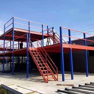 Heavy-duty attic shelf factory cargo attic platform in Stock Large Warehouse multi-layer wholesale large storage shelf