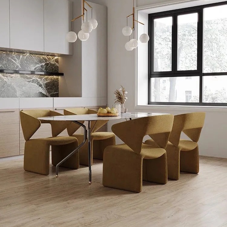 Sengmijia Wabi-Sabi Style Sales Office Reception Negotiation Table and Chair Set, Hotel Coffee Shop Reception and Leisure Business Table and Chair Set