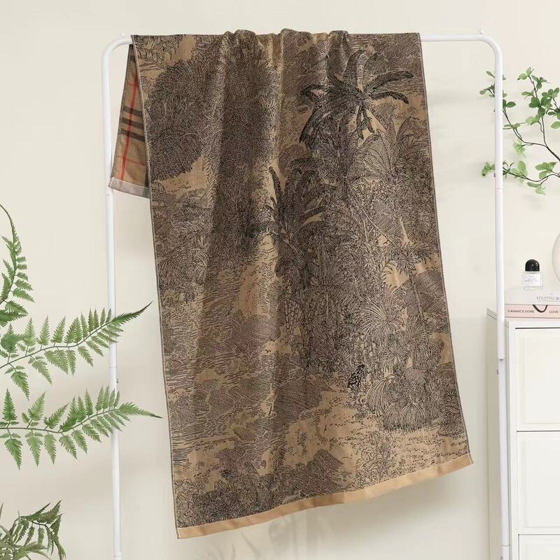 New Five-Layer Gauze Colored Cotton 80*160 Bath Towel for Adults, Enlarged, Soft, Breathable, and Warm Jacquard Wholesale