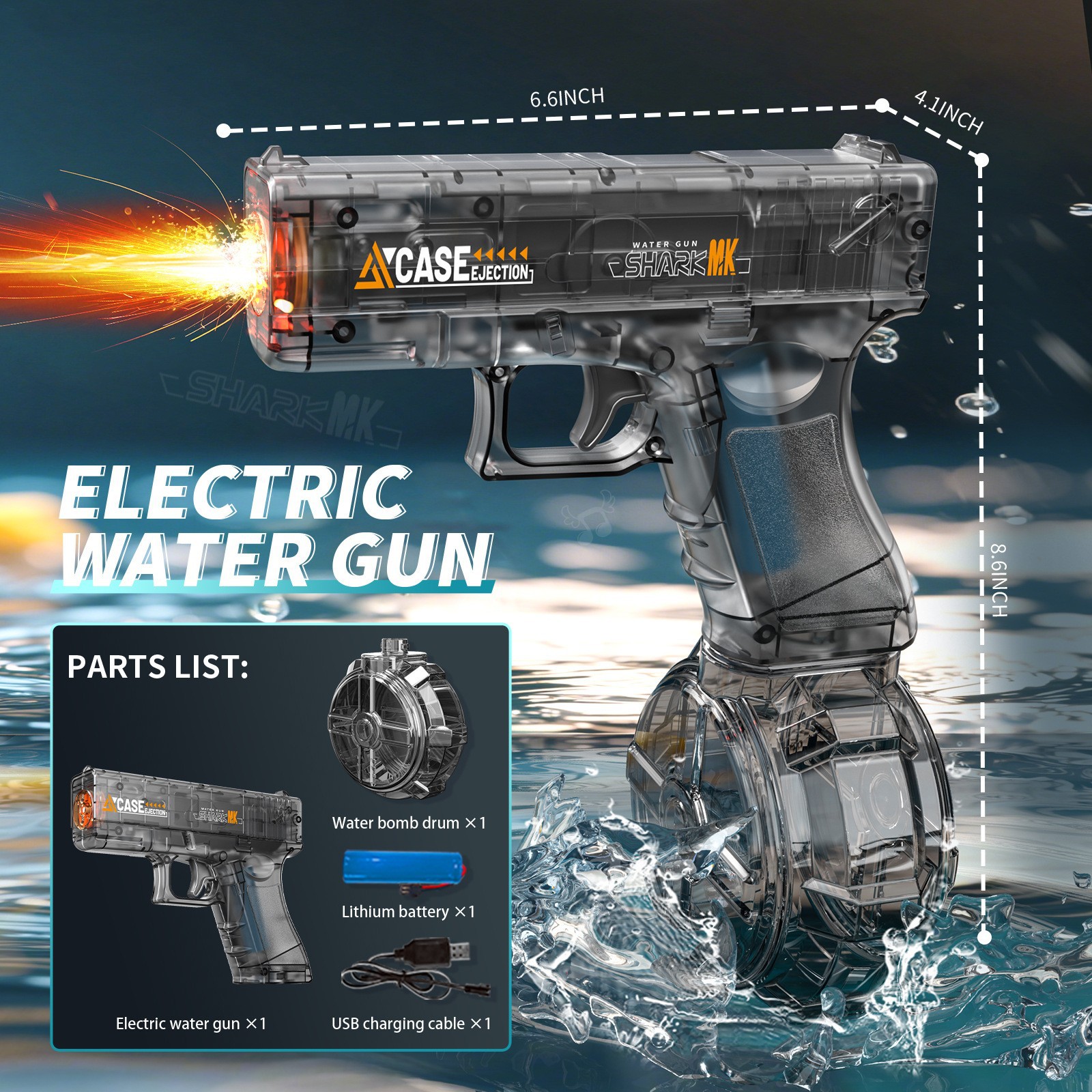 Lightweight electric glock, water gun