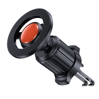 Magnetic Cross-Border Car Phone Holder Magsafe Car New Energy Vehicle Air Vent Holder Navigation Phone Holder (Car phone holder) - c42f23-1-car-air-outlet-bracket-black-orange