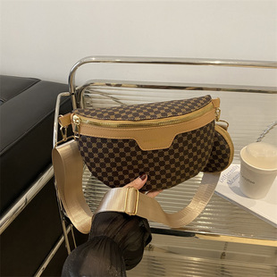2024 New Autum Personalized Chest Bag for Women Ins Trendy Fashion Casual European and American Style Niche Armpit Bag for Women