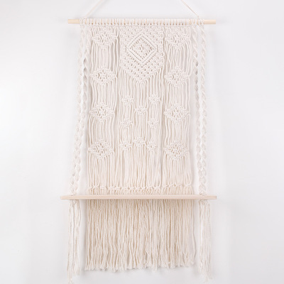 ins风波西米亚流苏挂毯墙挂饰人工编织壁饰民宿客厅卧室装饰外贸