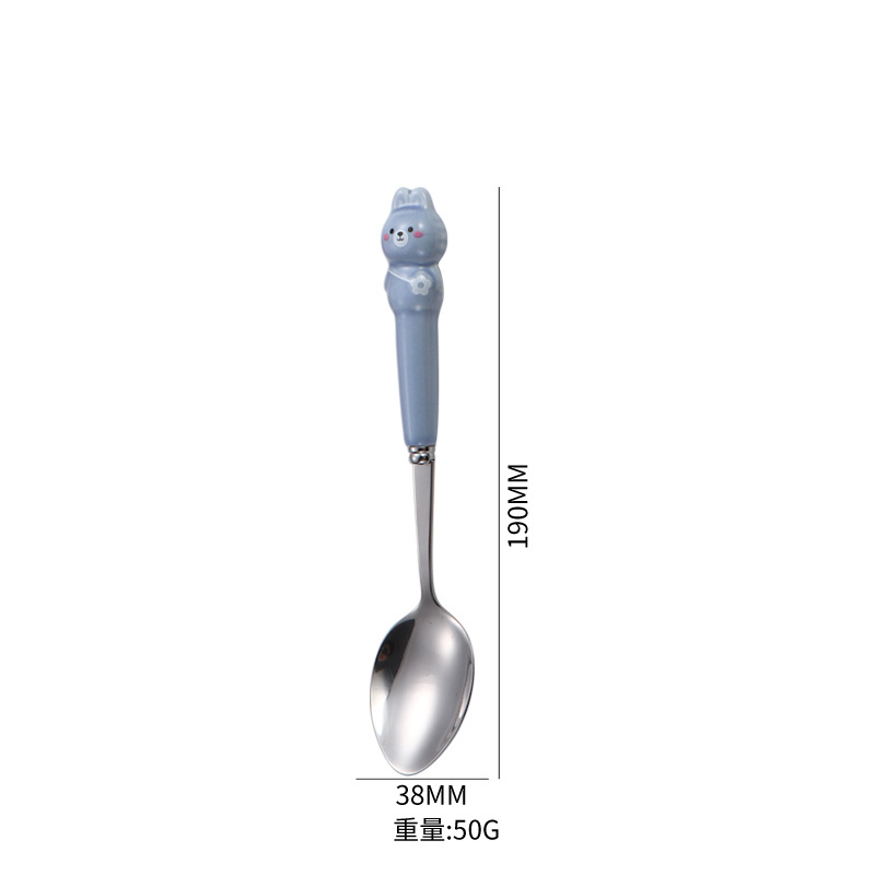 귀여운 토끼 블루 [뾰족한 스푼]