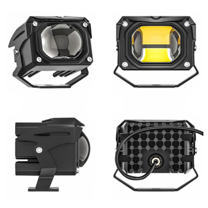 U9P lámpara de motocicleta automóvil LED lente externa de motocicleta LED lente bicromática transformar el faro