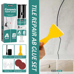Eelhoe Tile Glue Tile Repair Agent Metal Tile Filling Crack Leak Repair Ab Glue Adhesive
