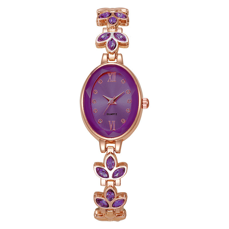 Comercio exterior nuevo cuerpo completo de diamantes de imitación reloj de lujo femenino redondo pequeño plato temperamento de moda con incrustaciones de diamantes pulsera pequeña reloj