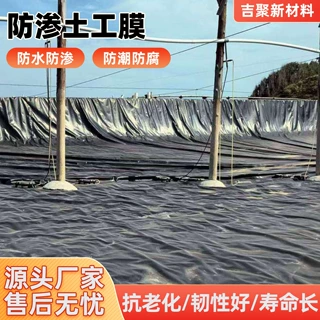 全新料土工膜1.0mm河道护坡鱼塘防渗膜蓄水池人工湖hdpe土工膜