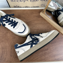 港风小白鞋休闲鞋女ins日系帆布鞋女ulzzang百搭复古洋气经典板鞋