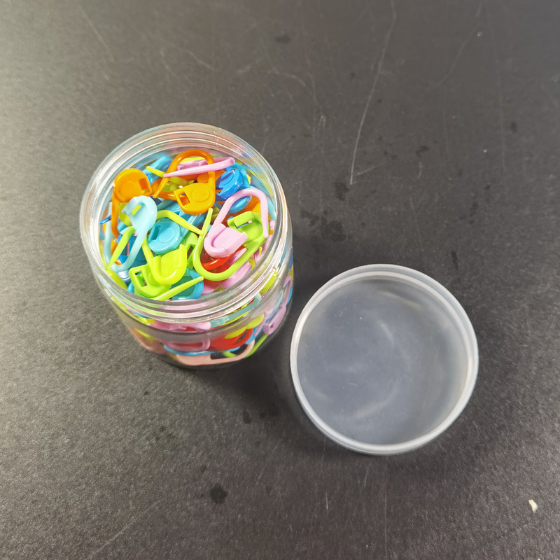 Herramienta de tejido de alfiler pequeño, hebilla de marca de plástico, hebilla de conteo de suéter de lana, hebilla de plástico antisolución, hebilla pequeña