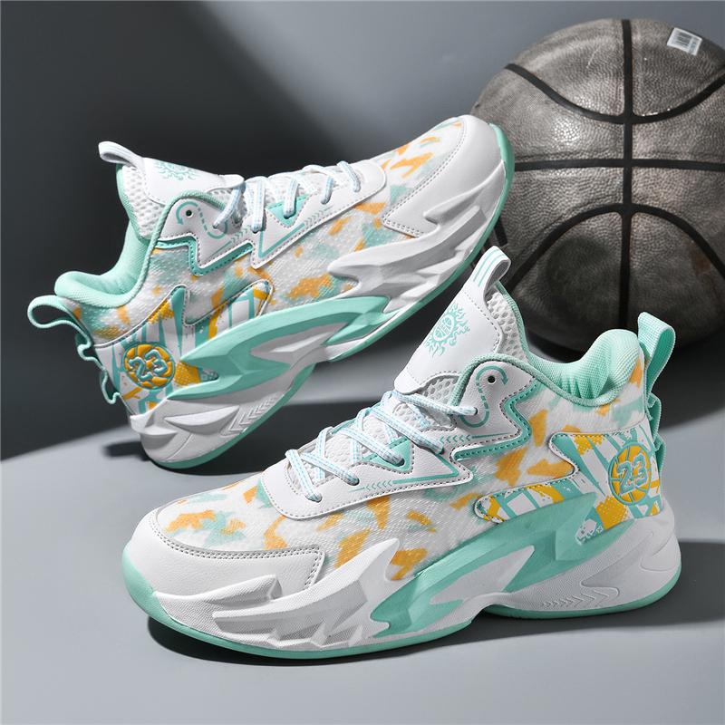 Zapatillas de Baloncesto de Caña Alta para Hombre Malla y TPR Transpirable para Pista image 1