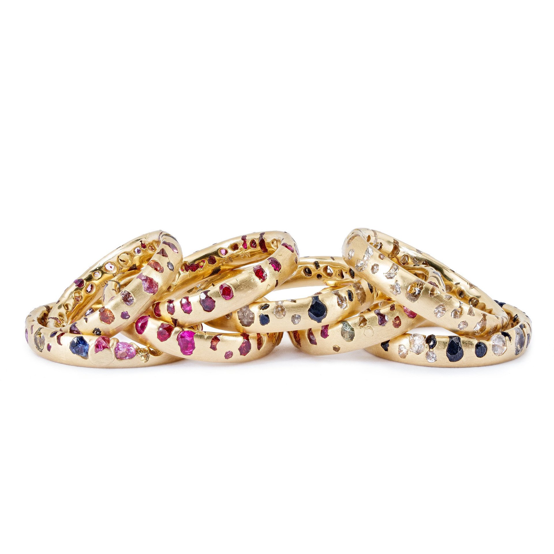 Zircon Inlay Material Copper Material Vintage Simple Color Inlaid Zircon Copper Ring Wholesale Nihaojewelry