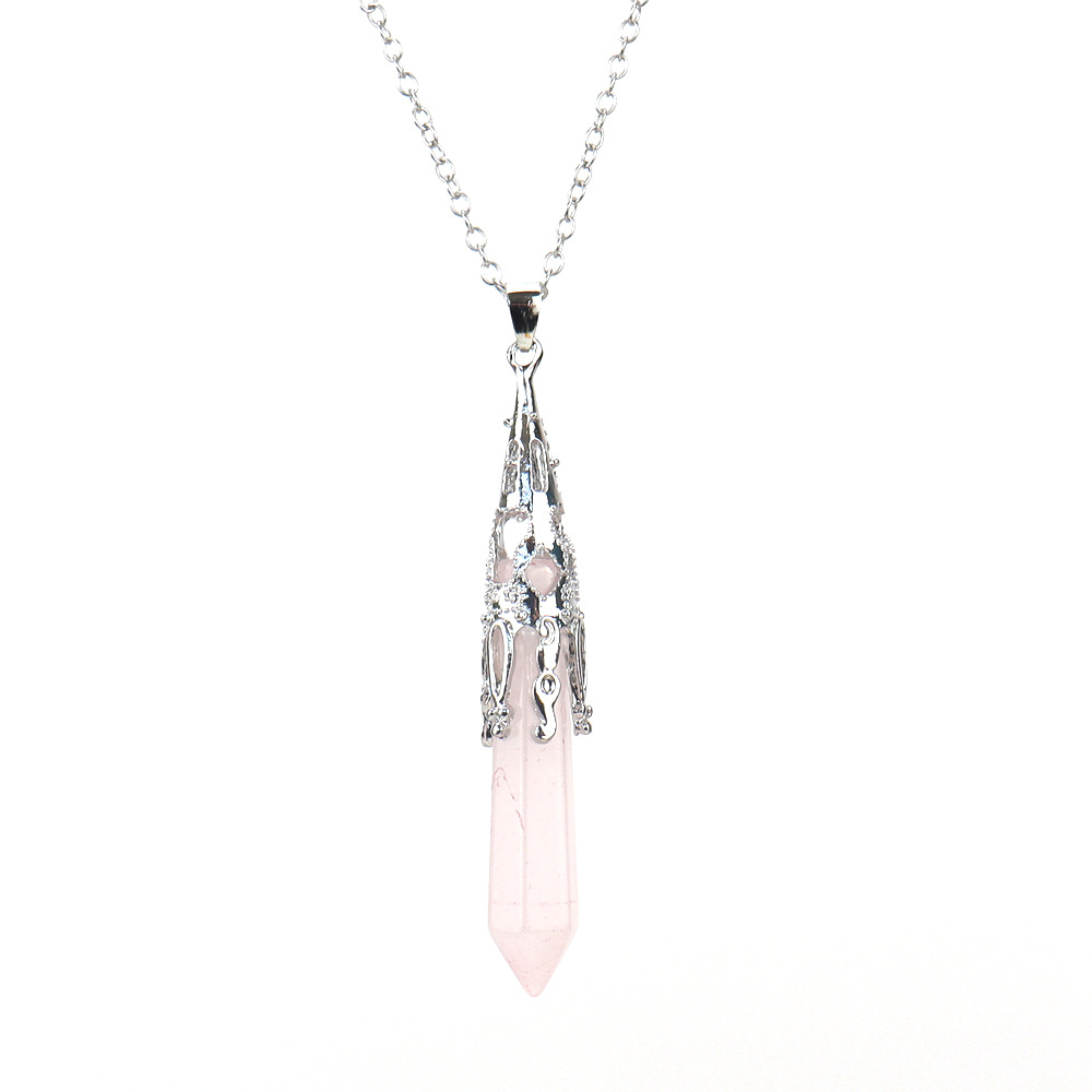 Simple Style Leaf Agate Plating Pendant Necklace 1 Piece