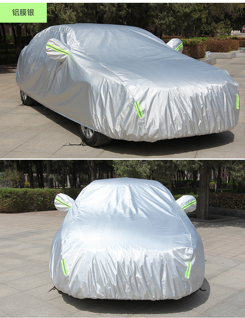 Car clothing full cover four seasons universal double-layer aluminum film waterproof anti-hail sunshade sunscreen car clothing car cover