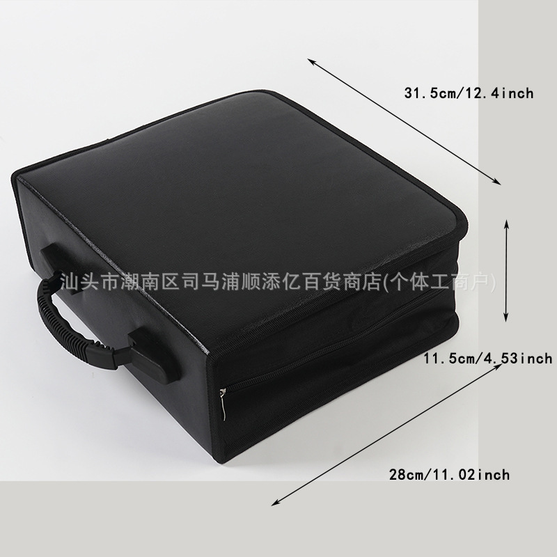 Chezai – 400 Disc Car Multimediya və saxlama aksesuarları - thickened-inner-page-240-discs-pu-leather
