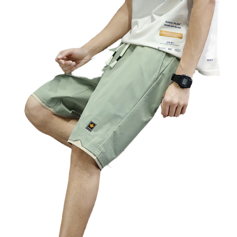 Pantalones grandes para hombres, pantalones casuales deportivos de verano para hombres, pantalones cortos sueltos de moda