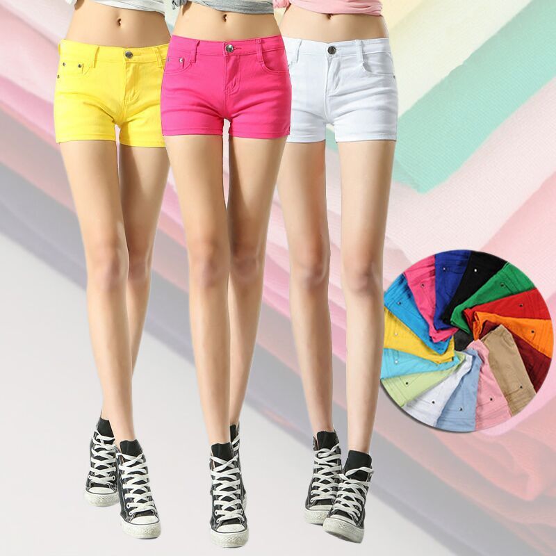 Summer 2025 Korean women's candy color shorts women's hot pants plus size slim outer wear leggings women a generation of hair