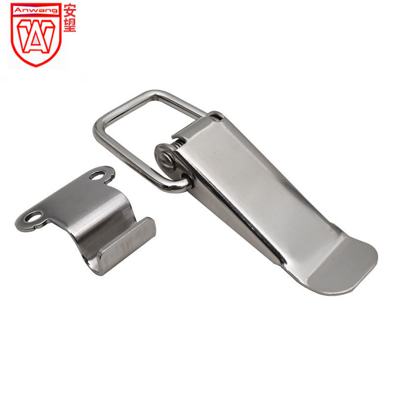 AW Anwang caja de equipos de aviación caja de bloqueo caja de bloqueo caja de bloqueo caja de madera fija botón de boca de pato 001A6 gancho hierro níquel