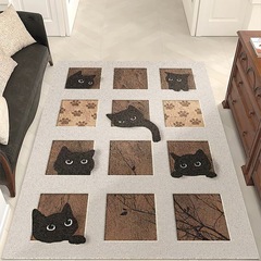 立体子猫家庭用入戸床マットPVC土掻砂入玄関マット玄関ワイヤー滑り止めマット
