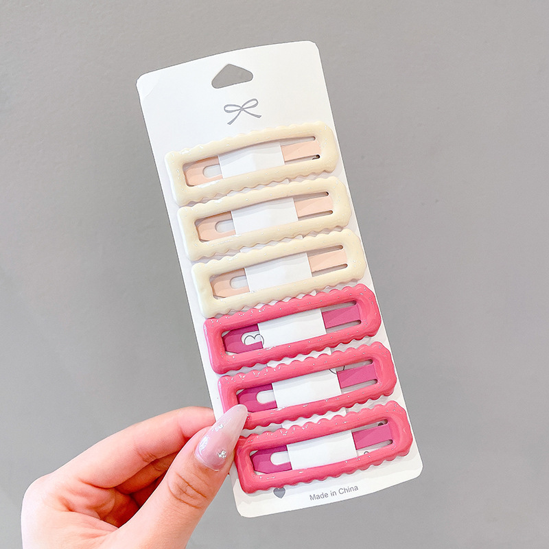 Clips de cabello esmerilado de color, clips de cabello lateral de las mujeres, toque de cabeza posterior, clip de cabello rotos, clip de cabello rojo en línea 2025, nuevo