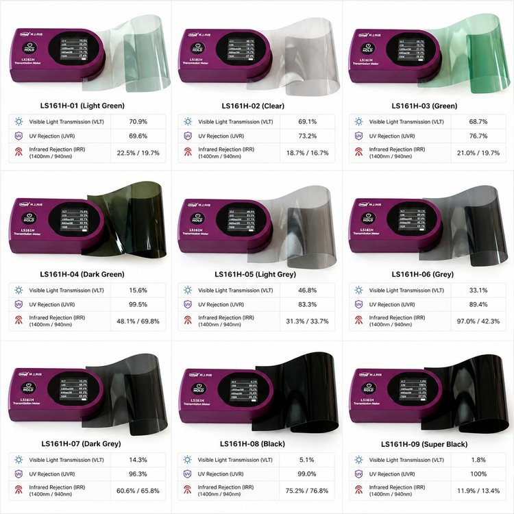 Double-layer, original-color heat insulation film, specifically for 4S dealerships, 1.52m x 30m, available in 9 colors, factory wholesale