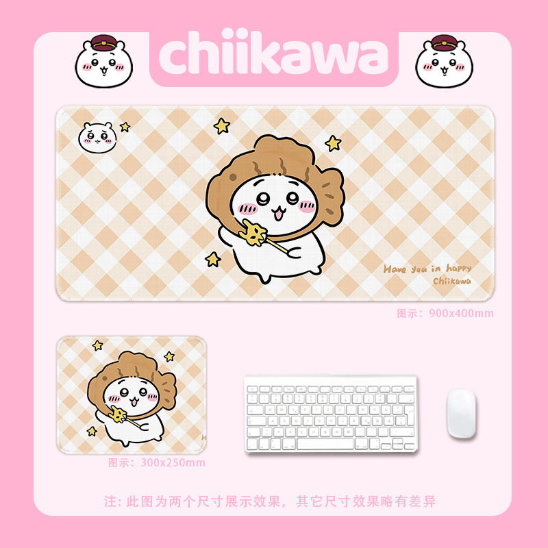 ジーカワマウスマットの大きいサイズの女の子のかわいい漫画の電気競争のゲームのノートパソコンのパッドのキーボードのテーブルのパッド|undefined