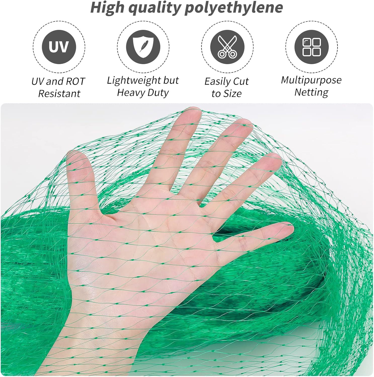 防鸟网园林网果园防鸟网聚乙烯防鸟网挤出防鸟网葡萄防绿色防鸟网 3