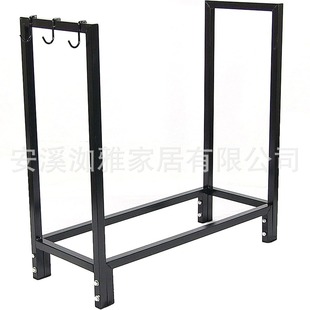 Cross-Border Carbon Steel Storage Firewood Rack Indoor and Outdoor Fireplace Heavy-Duty Metal Log Rack Firewood Storage Rack