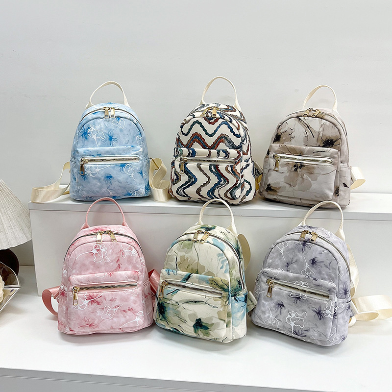 2024 verano nuevo estilo moda textura simple mochila casual mini mochila personalidad ins estilo occidental mochila