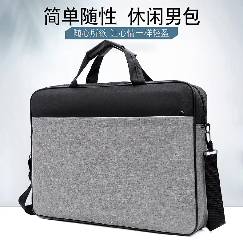 Laptop Bag 15.6 Inch Multi-compartment Office Commuter Bag Printable Men's Business Briefcase