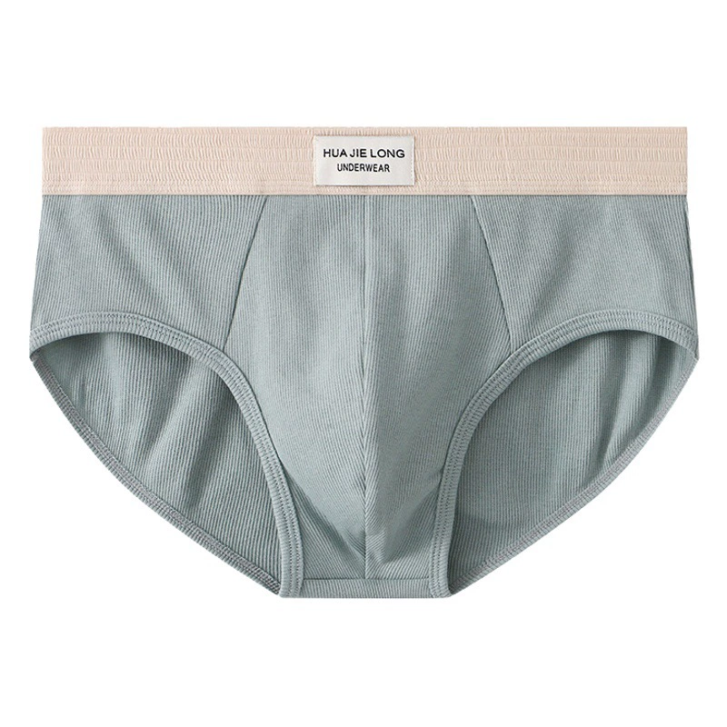Huajielong, новое весеннее однотонное Мужское нижнее белье, многоцветное, Модные дышащие трусы со средней талией, оптовая продажа, цельная доставка