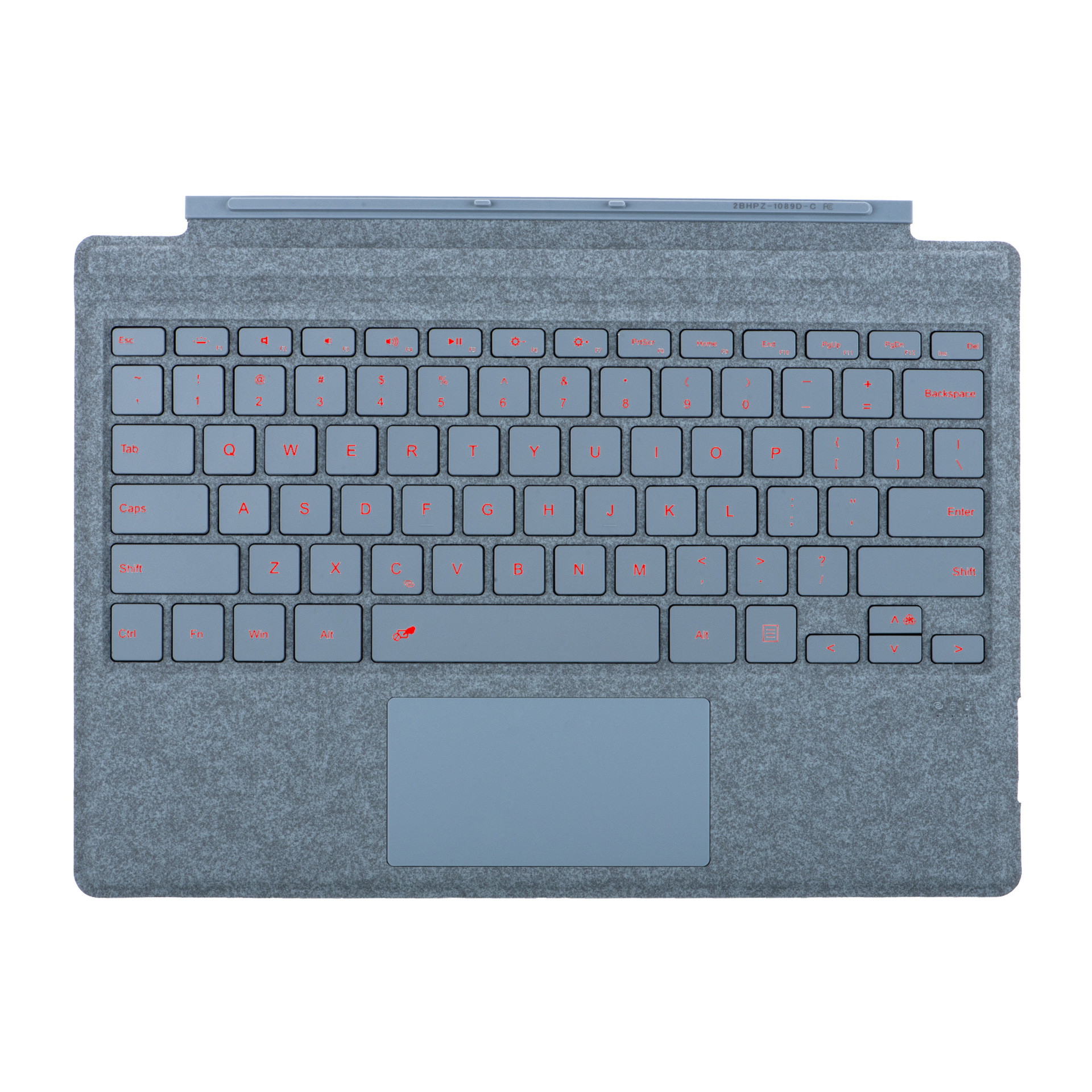 Teclado táctil de cuero de segundo de absorción magnética para Microsoft Surface Pro4 5 6 / 7 teclado Bluetooth inalámbrico