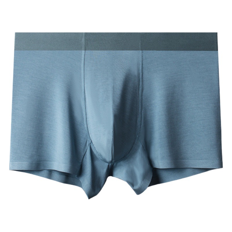 Jue Nei Mu Mu Men's Underwear 80S Modal Graphene Antibacterial Seamless Comfortable Boxer Briefs for Men