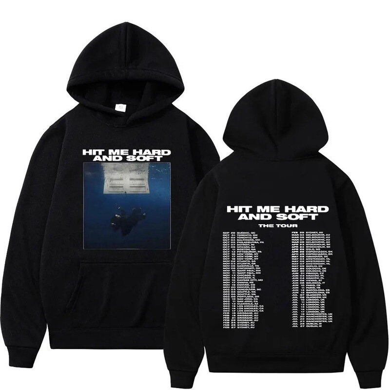 【Cross-Border European Size】Hit Me Hard and Soft Tour 2024 Hoodie Unisex Fashion Hip-Hop